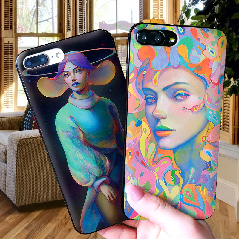 Для Xiaomi mi 9T A3 PRO 8 A2 LITE 9 SE 6X X 2S 3 F1 CC9E CC9 роскошный черный чехол для телефона Psychedelic trend
