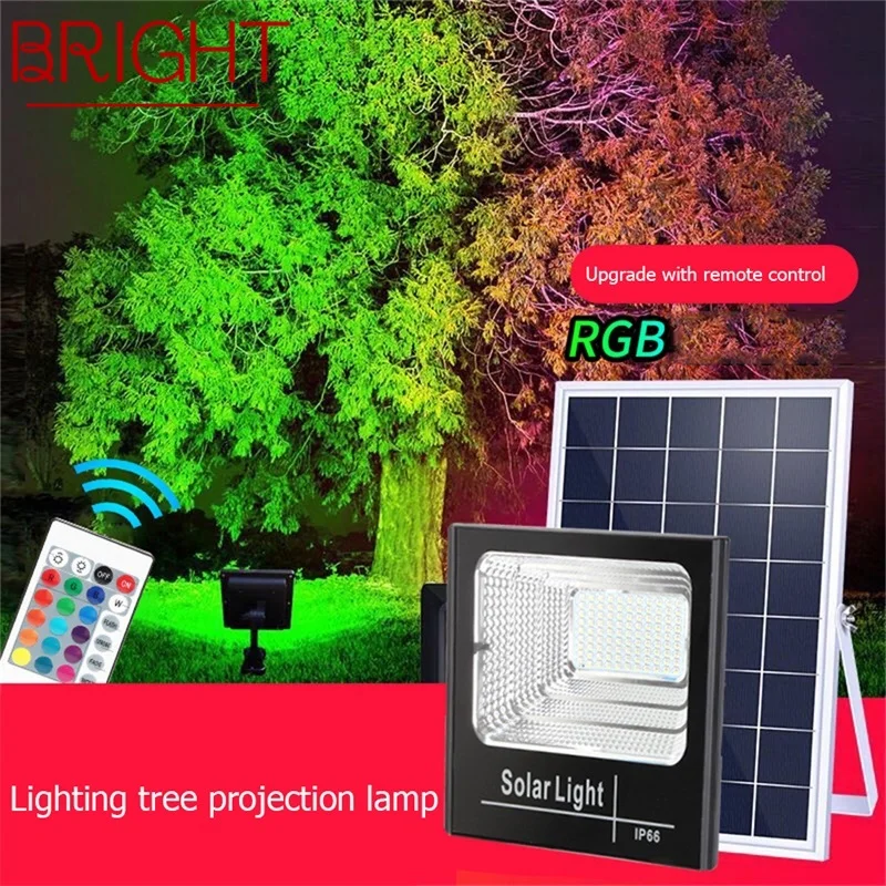 BRIGHT Outdoor Solar Lighting Tree Projection Lamp Contemporary Waterproof for Home Courtyard Garden