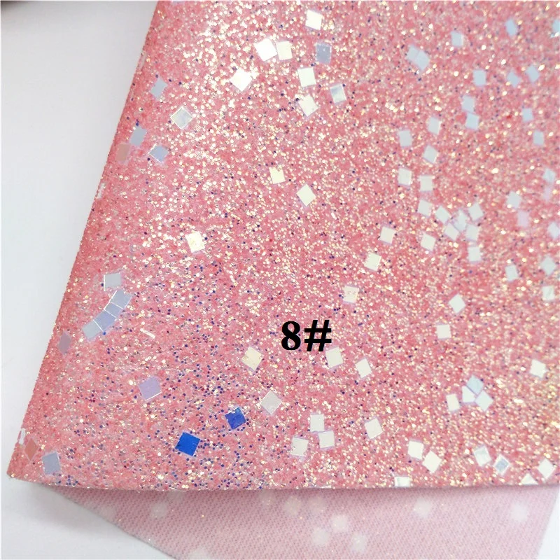 Glitterwishcome 21X29 см А4 Размер синтетическая кожа, неоновая массивная блестящая кожа, искусственная ткань из искусственной кожи винил для бантов, GM562A - Цвет: 8