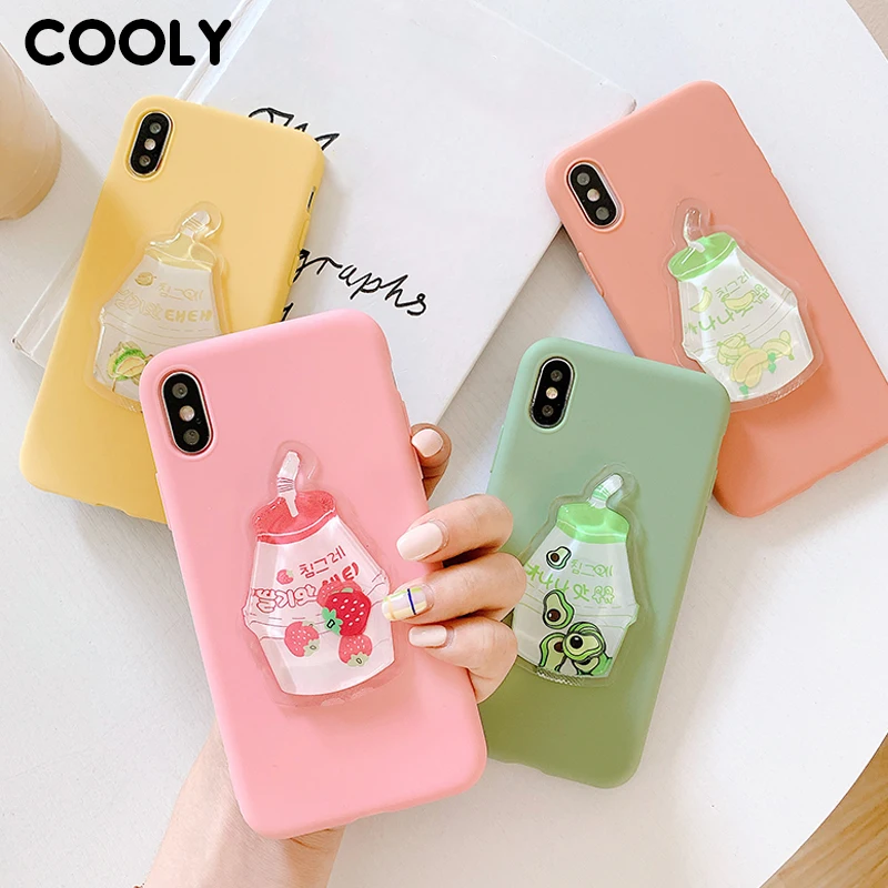 

COOLY Avocado Strawberry Case For Xiaomi Redmi 7 K20 4A 5 5A 6 Pro 6A Back Cover on Note 4 4X Silicone Fruit Liquid Phone Coque