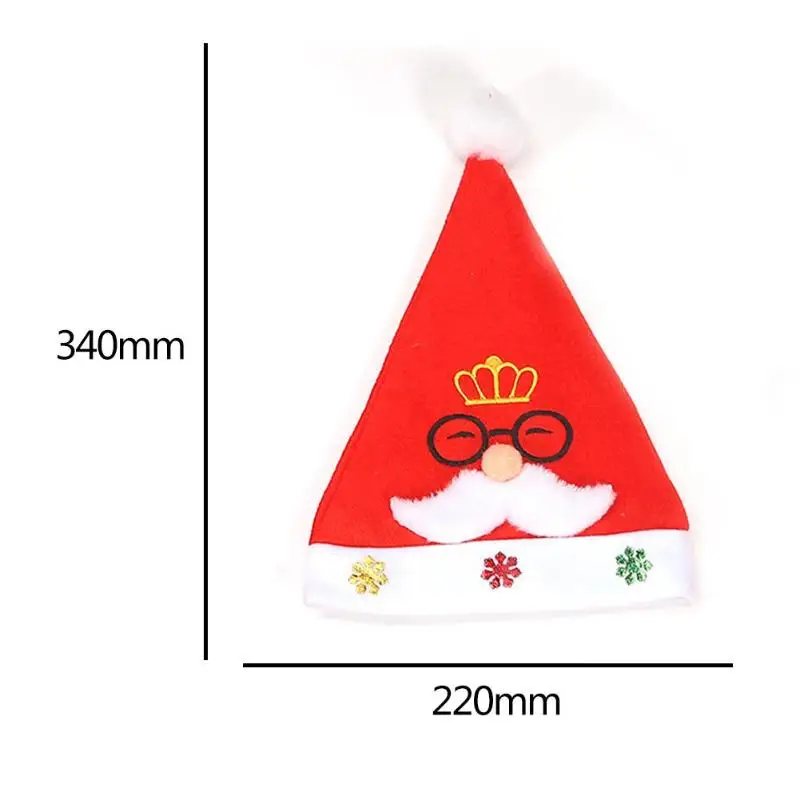 D Soft Brushed Cloth Xmas Hat Cute Santa Claus Hat Antlers Warm Christmas Cap New Year Party Props Decorative Accessories - Цвет: D