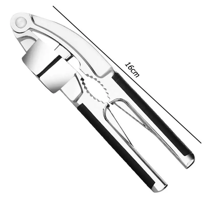 Stainless Steel Alloy Crusher Kitchen Round Extrusion Tool Garlic Press Fruit and Vegetable Cooking Tools