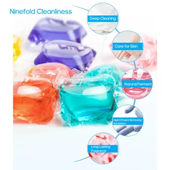 

Laundry Ball Portable Laundry Gel Bead Capsules Travel Washing Liquid Pod Cleaner Clothing Cleaning For Barthroom Accessiores