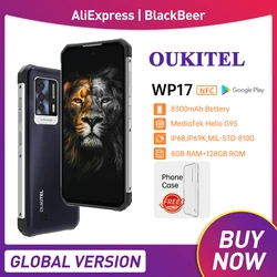 Oukitel WP17 IP68 Rugged Smartphone Helio G95 8GB+128GB CellPhone Android 11 Mobile Phone 20MP IR Night-Vision Camera 8300mAh 4G