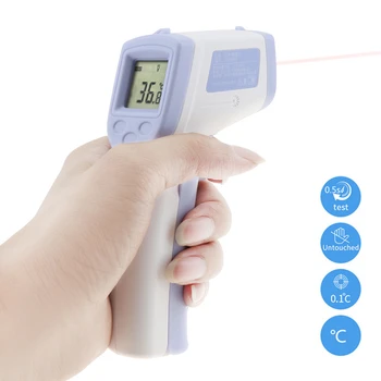 

Handheld Non-contact Infrared Thermometer Digital LCD Body Forehead Pyrometer Temperature Surface Meter C F Backlight for Human