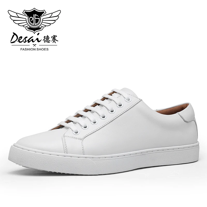 Desai Volnerf Lederen Casual Mannen Vrouwen Paar Schoenen Merk Witte Sport  Sneakers Schoen 2022 Nieuwe Aankomst Fashion Maat 13|Casual schoenen voor  Mannen| - AliExpress