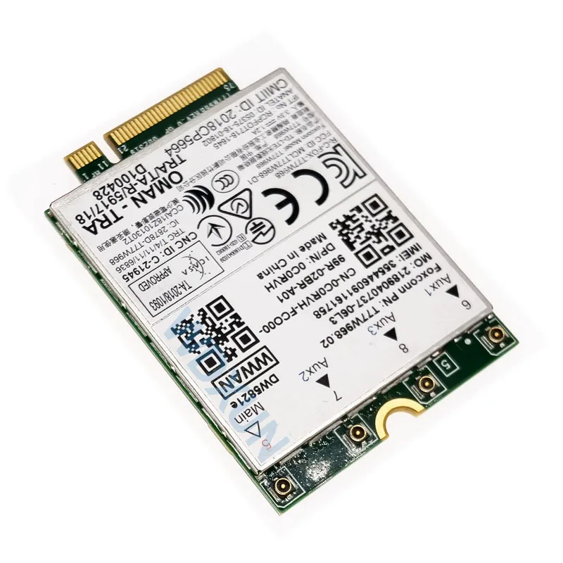 T77W968 for Dell DW5821e LTE Cat16 GNSS 5G WWAN Card Module for Lattore 5420 5424 7424 Rugged Latitude 7400/7400 2-in wifi adapter for desktop