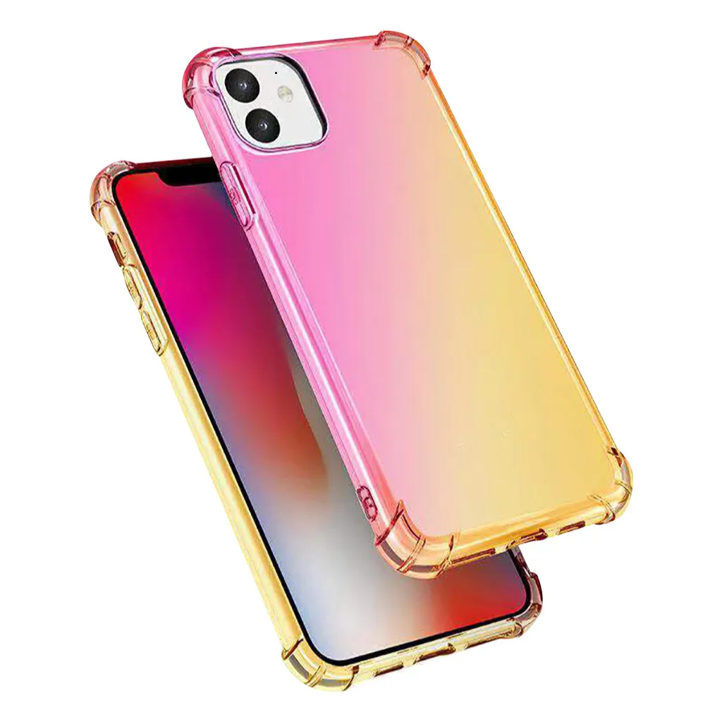 Mosunx для iPhone 11, 5,8 дюймов, ультратонкий градиентный водонепроницаемый защитный чехол с четырьмя углами для iPhone 11, 6,1 Pro, Max, 6,5 Дюймов