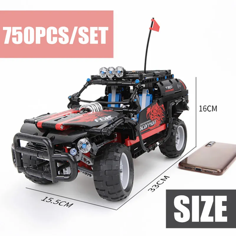 

New Extreme Scorpion Racing Car Fit Legoings Technic Model Building Block Bricks Christmas Toys Children Kids Gifts