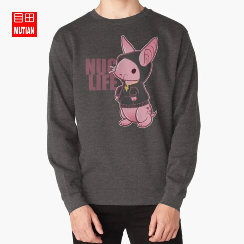 Nug Life толстовки dragon age nugs - Цвет: darkgrey-sweatshirt