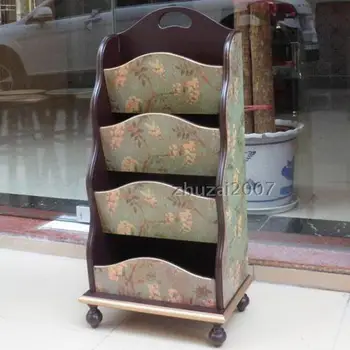 

European Rural Newspaper Stand Be Born Four Layers Of Solid Wood Magazine Woodiness Magazine Rack