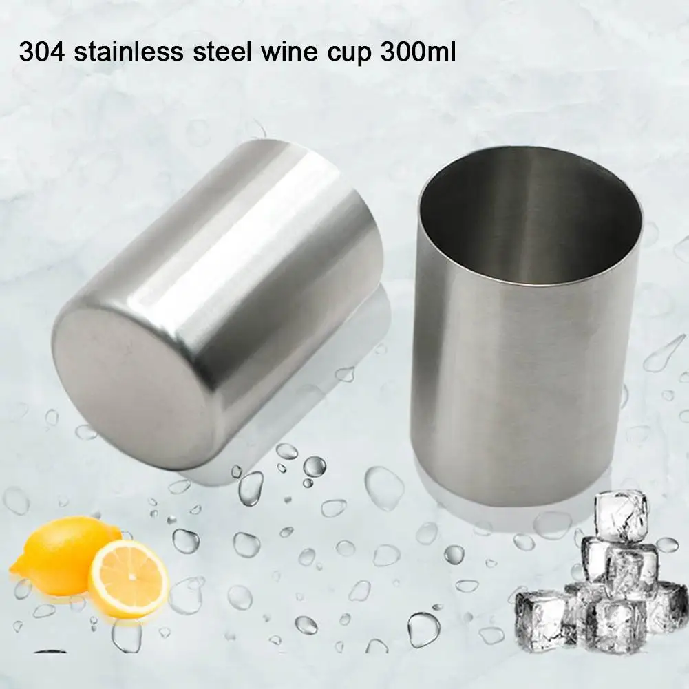 300ml Heat-resistant Mug Cup 304 Stainless Steel Home Travel Shiny Beer Coffee Water Juice Healthy Drink Mugs | Дом и сад