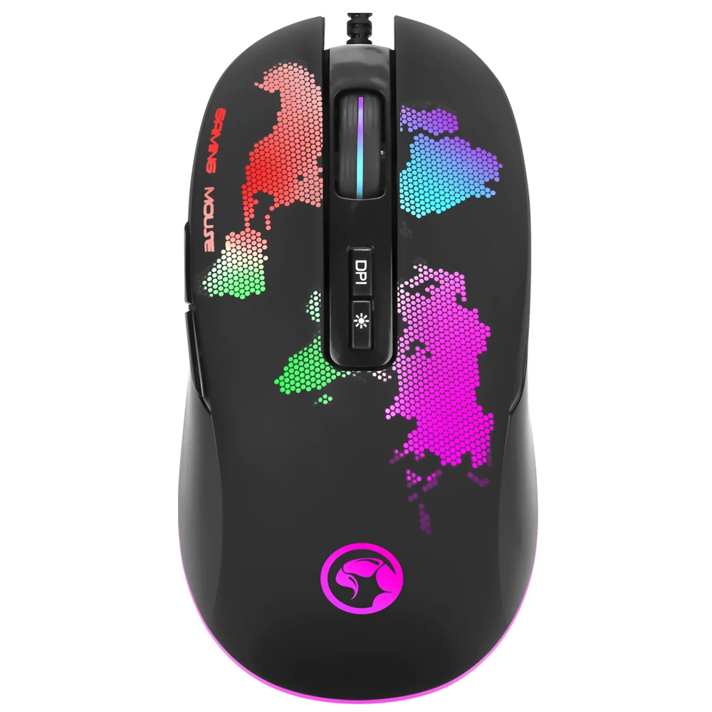 MARVO M422 RGB игровая мышь с подсветкой 4800 dpi компьютерные мыши с 7 кнопками