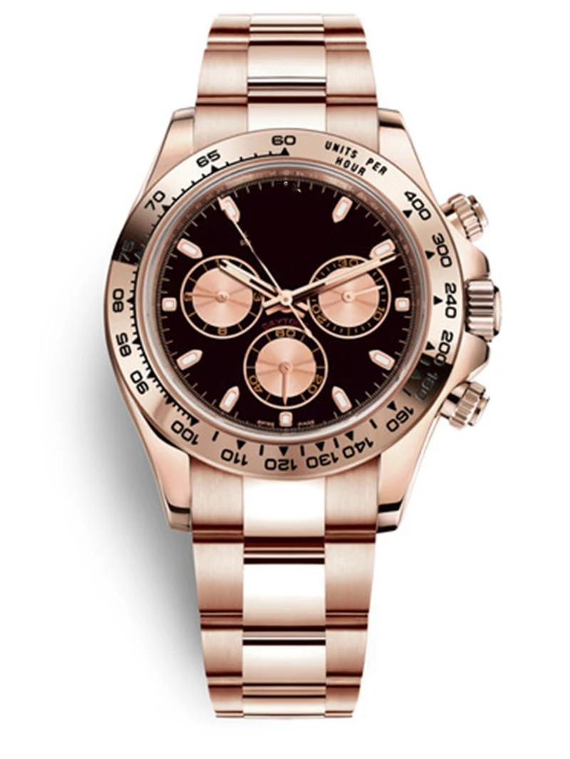 

High Quality Automatic Watch Mens Watches Top Brand Luxury Mechanical Watch Rose Gold Stainless Steel Strap Watch For Men