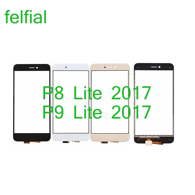 10 шт./лот для Huawei P8 Lite 2017 сенсорного экрана с дигитайзером стекло объектива на
