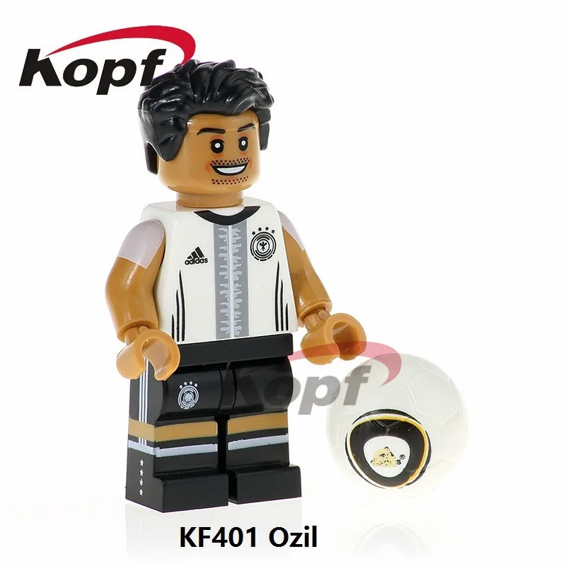 KF401 20pcs No Box 20 шт. KF6047 строительные блоки Супер Герои известный певец Месси Popeye Бекхэм Фредди Меркурий Куклы Фигурки для детей игрушки подарок - Цвет: KF401 20pcs No Box