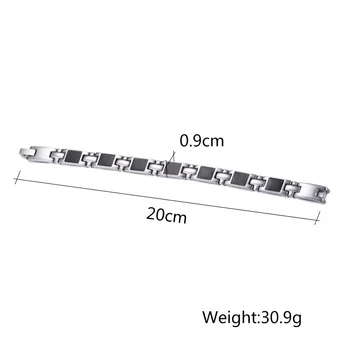 

RUIYI LVB55 stainless steel bangle hot sell popular bracelet single steel material locomotive chain black color