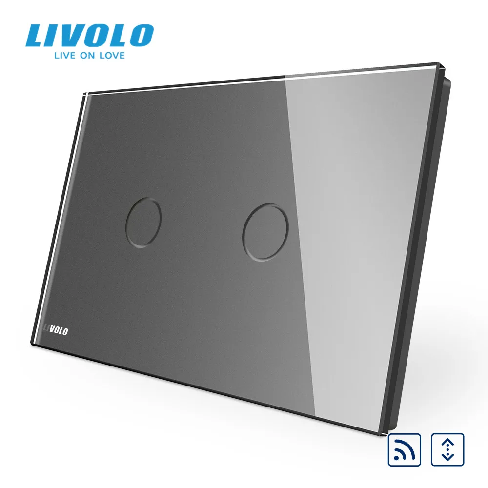 Livolo US standard Crystal Glass Panel Curtain