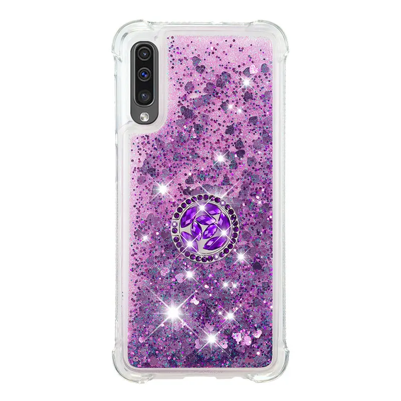 Чехол для samsung A30S A50S силиконовый чехол, блестящее кольцо с бриллиантами, мягкий Блестящий зыбучий песок чехлы для samsung Galaxy M30S A20S A10S чехол