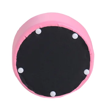 

1Pc Children Portable Stool Anti-slip Round Stool Household Step Stool Creative PU Stool Bathroom Stool for Nursery Home Kids