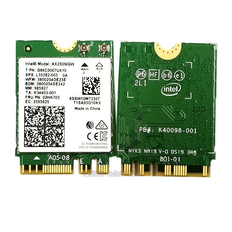SSEA для Intel AX200 Двухдиапазонная Беспроводная AX200NGW 2,4 Гбит/с 802.11ac/ax 2,4 г/5 г беспроводная WiFi карта Bluetooth 5,0 для Windows 10