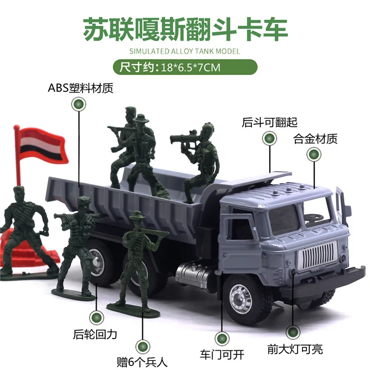Классический военный грузовой автомобиль Dongfeng в стиле ретро, карма, 66 модель автомобиля, модель автомобиля из сплава, звуковая и игрушечный светильник