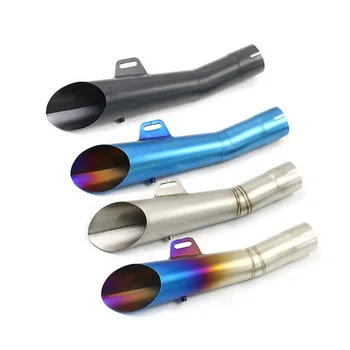 

2" Inlet 355mm Length Exhaust Pipe Muffler For Motorcycle Cafe Racer Bagger Bobber Tracker Scrambler Chopper Scooter