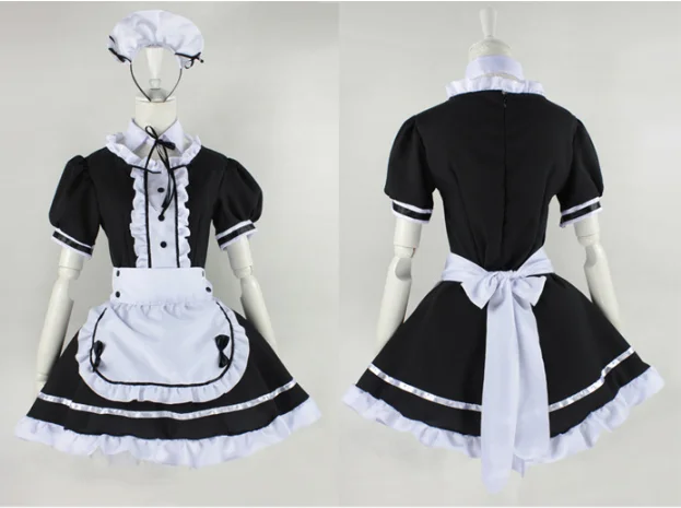 Cosplay&ware M-5xl Plus Size Maid Lace Mini Dress Cute Lolita Halloween Costume Girls Kawaii Anime Outfit Cotton Short Sleeve For Women -Outlet Maid Outfit Store H2012971094b4437db7672b258237f6ed8.jpg
