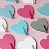 12 Pcs Iron Wall Adhesive Hangers Mounted Heavy Duty Clothes Hangers Heart Shaped Adhesive Hangers Coat Heavy Duty Clothes 6