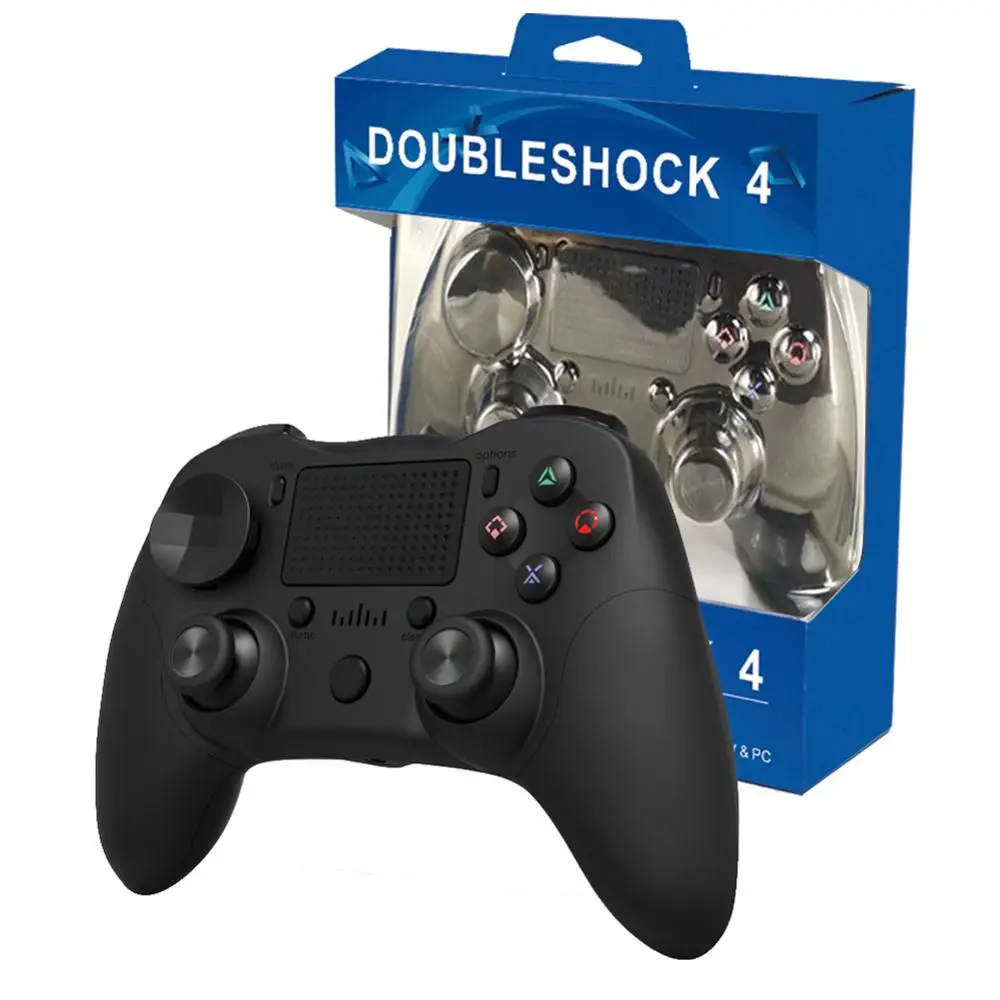 Беспроводной Bluetooth геймпад 6 осевой разъем для наушников двойной вибрации BT4.0