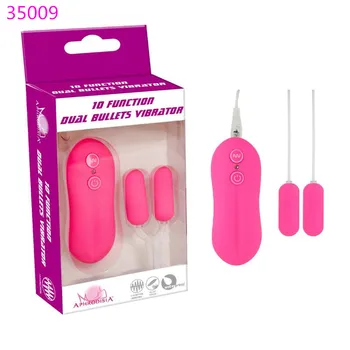 10 Speed G Spot Dual Bullet Vibe Vibrator Wired Remote Control Vibrating Double Eggs Sex Toys for Woman Masturbation TD0072 5