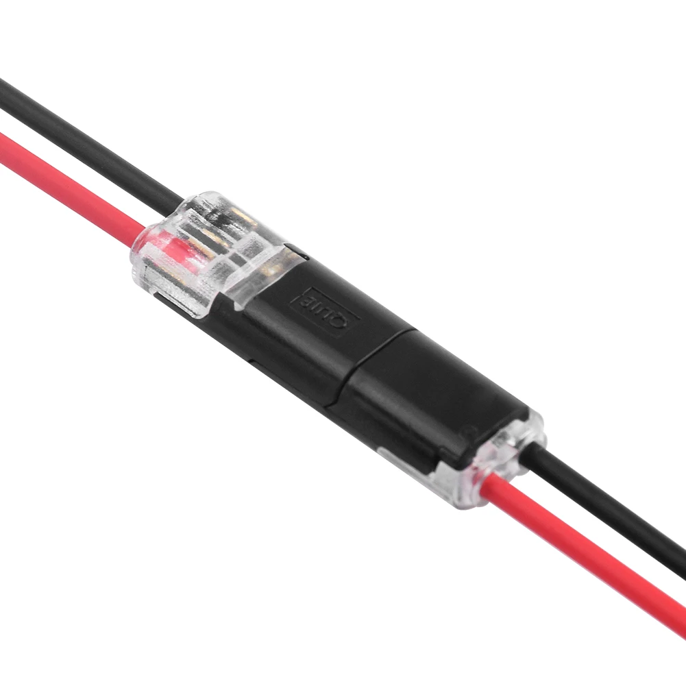 

10pcs 2 Pin Pluggable Scotch Lock Wire Connector 22-20AWG Quick Splice Terminal cable clamp Terminal Block 2 Way for led strip