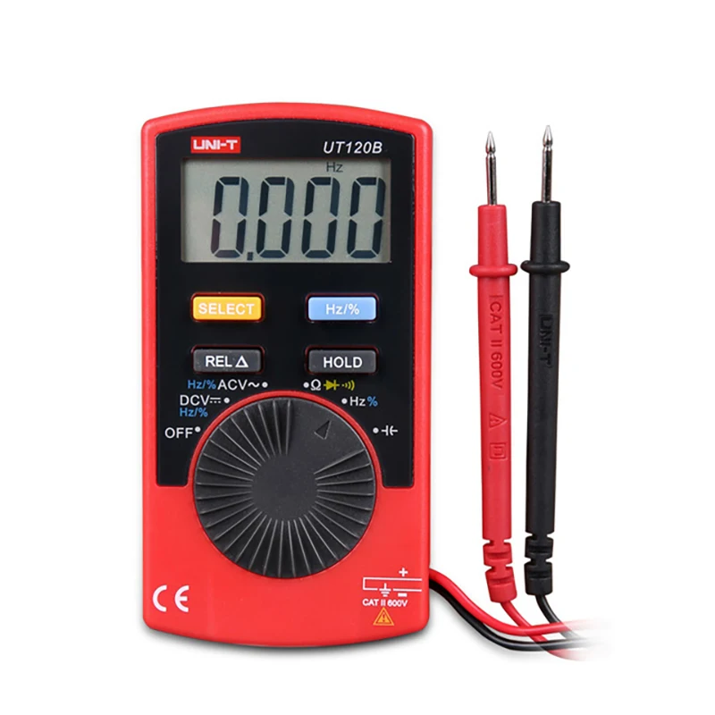 UNI-T UT120A UT120B UT120C Цифровой мультиметр 4000 счетчик дисплей Автоматический диапазон мультитестер DC измерители напряжения Тестеры мультиметр - Цвет: UT120B