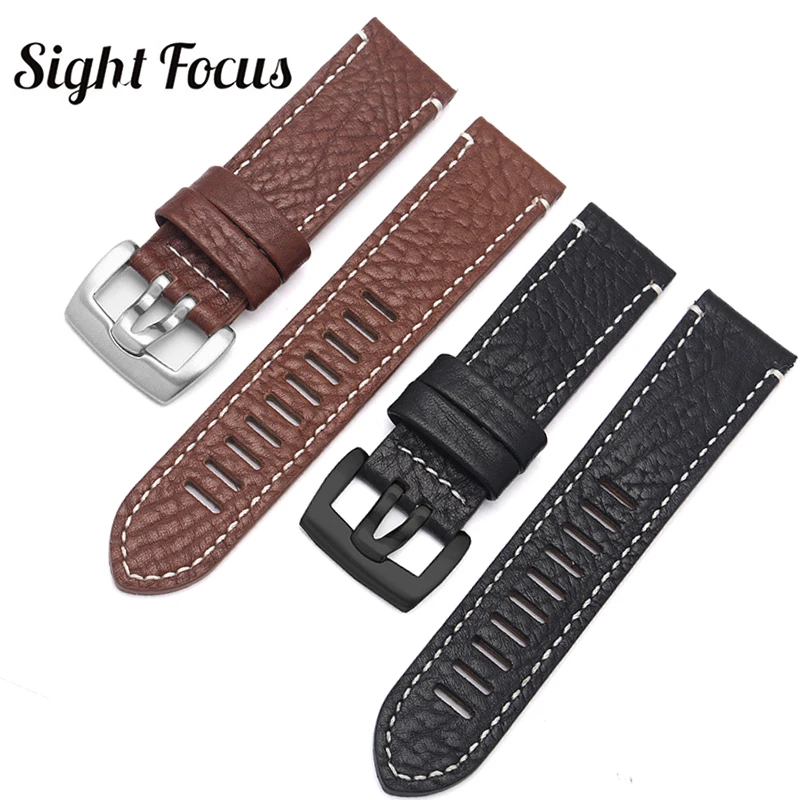 Ремешок из натуральной кожи для наручных часов Sight Focus 23 мм ремешок Luminox 8821 3051 3081