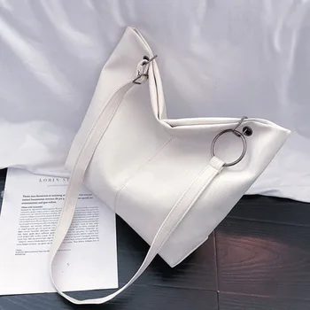 

New Women Bags Bucket Bag Fashion Solid Shouder Bag for Ladies Casual Top-handle Totes Bags Black Beige Hasp Crossbody Bag