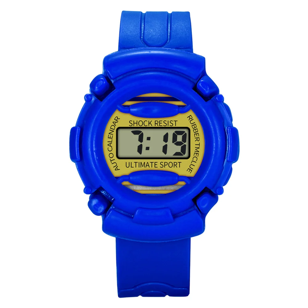 Новые легкие и прочные детские повседневные электронные часы детские силиконовые спортивные часы MV66