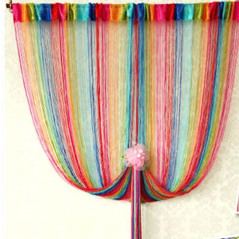 Домашний высококлассный декор разделитель для комнаты полоса Радужный цвет