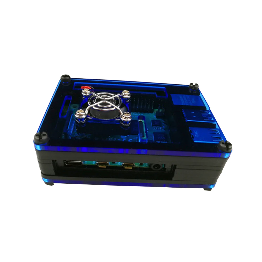 Для Raspberry Pi 4 Чехол акриловый 9 слоев корпус многоцветная Крышка корпуса для Raspberri Pi 4 Модель B