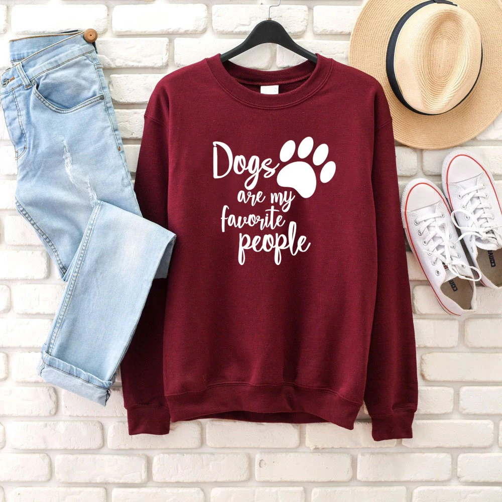 Свитшот с надписью dog are my kind of people женский модный свитшот из чистого хлопка