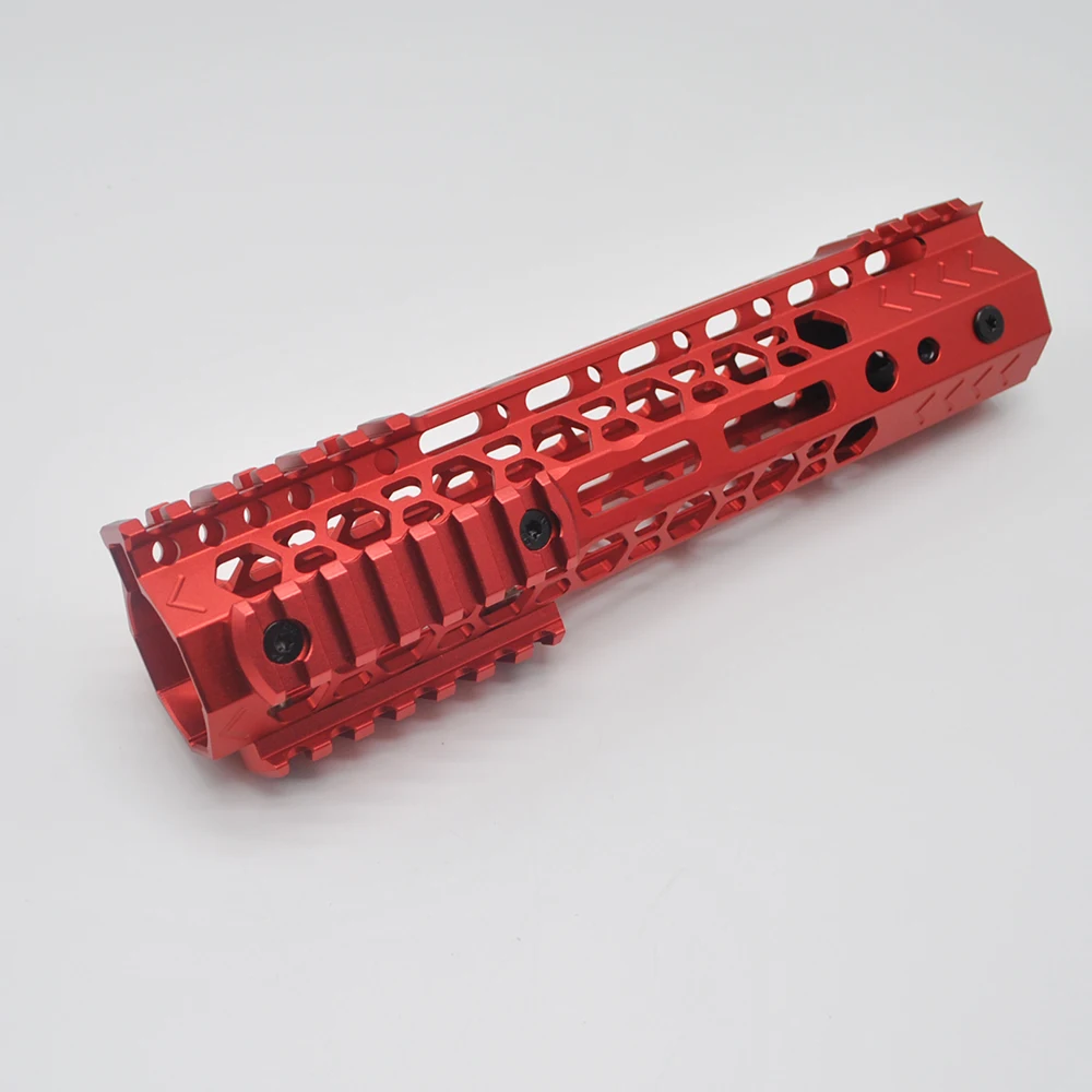 TriRock 9 дюймов M-lok Handguard рельсовый прицел система крепления с/без 3 шт Mlok Rail Section_Black/Red/Tan color