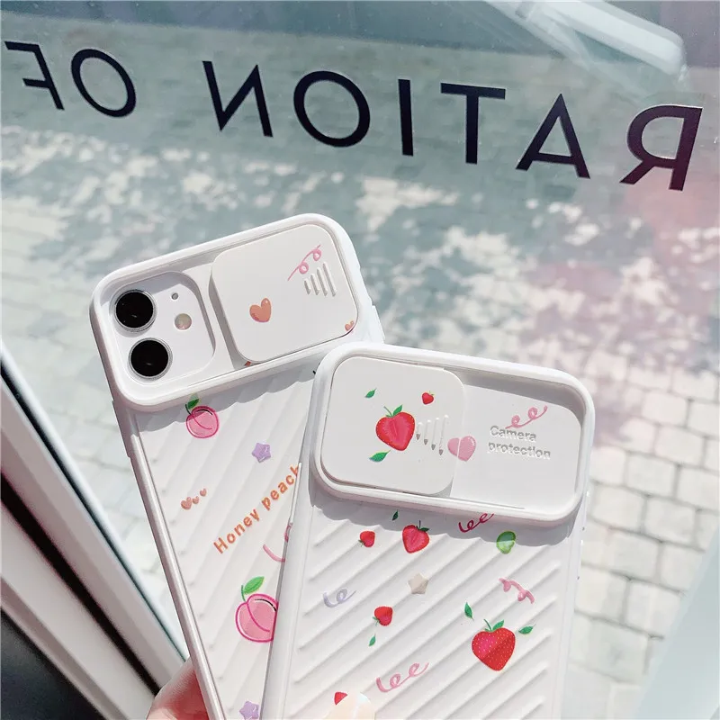 Cute Cartoon Camera Phone Case For iphone 11 Pro Max 7 8 plus XR X XS max SE 2 Back Cover Funny Cute Strawberry Peach Soft Cases Cute Cartoon Camera Phone Case For iphone 11 Pro Max 7 8 plus XR X XS max SE 2 Back Cover Funny Cute Strawberry Peach Soft Cases