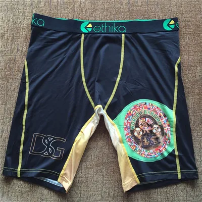 Ethika мужские трусы-боксеры нижнее бельё для девочек дизайнерские дышащие трусы-боксеры из Ice Silk длинные Шорты спортивные мужские облегающие трусы для мужчин