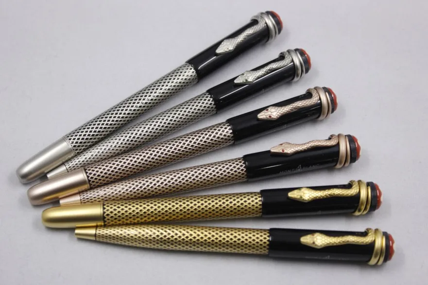 

Wakaka inheritance series Roller Ball Pen Snake Clip Ballpoint Blanc Ink Pen