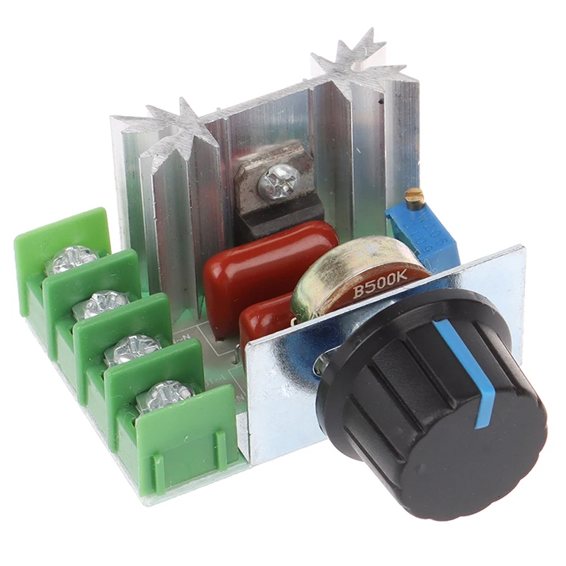 1pc 50-220V 2000W Speed Controller Dimmers SCR Voltage Regulator Thermostat Tool