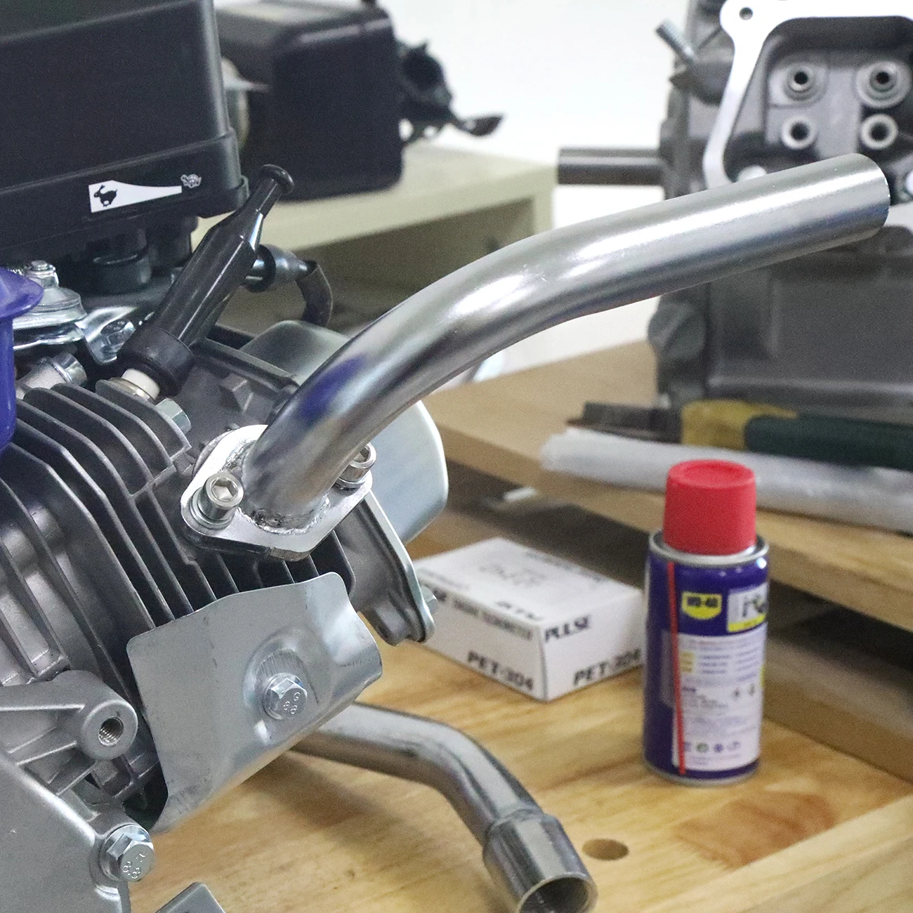 Exhaust Pipe for Predator 212cc, Honda GX160, GX200, Go Kart & mini bikes