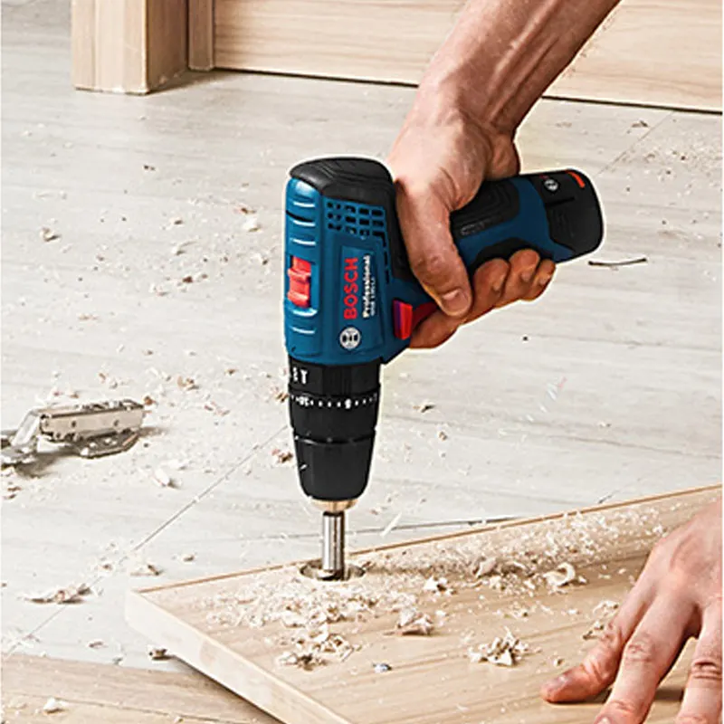 Bosch GSB120LI электрическая дрель с фонариком Ударная дрель домашняя многофункциональная электрическая отвертка инструмент для зарядки