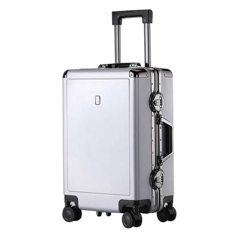 Baggage 20 24 Inch men luggage sets bag trolley suitcase rolling spinner wheels pull rod woman men aluminum frame traveller case