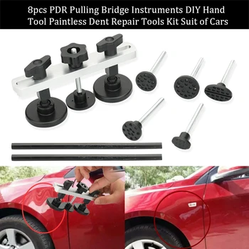 

6pcs/8pcs Optional Pulling Bridge Instruments DIY Hand Tool Paintless Dent Repair Tools Kit Suit of Cars