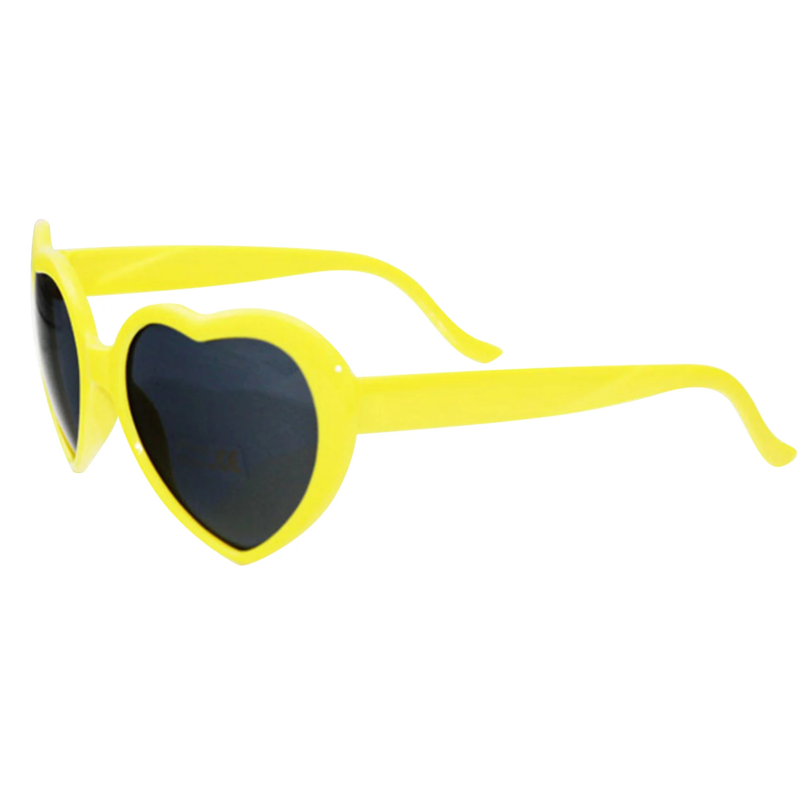 1pc Red Heart Shape Diffraction Grating Party Rave Glasses Plastic, Orbit Light Show Fireworks Refraction Laser Glasses 