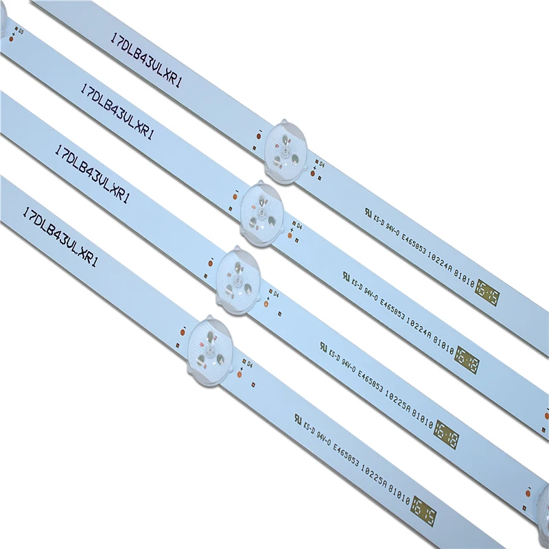 Faixa de Luz de Fundo de Led com Leds e 805 mm para Vestel 17db43h P43d300 Lb43007 Embutida Novo - Imagem 2